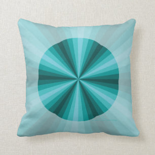 Almohada de la aguamarina de la ilusión óptica