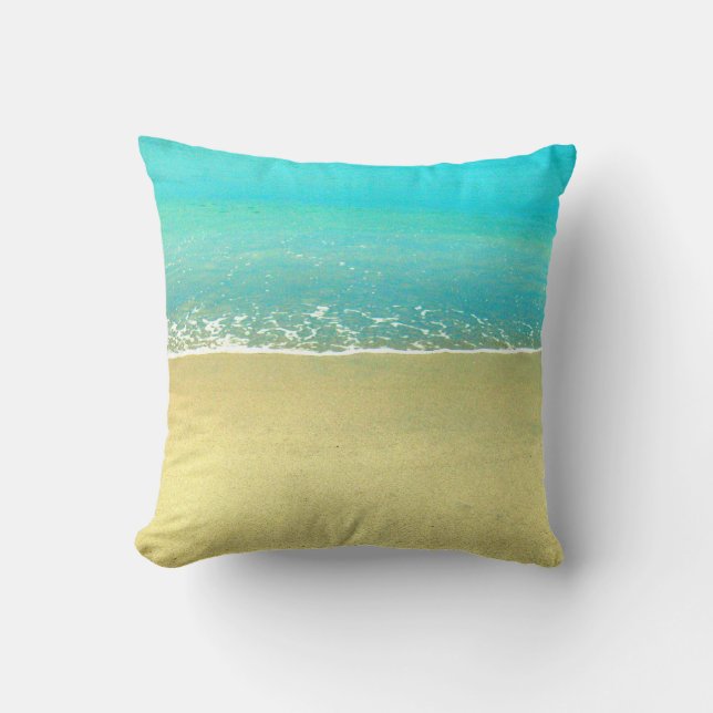 Almohada de la arena de la playa de la ola (Anverso)