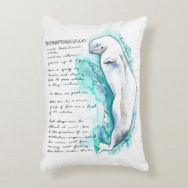 Almohada de la ballena de la beluga de Leucas del