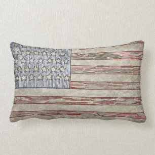 Almohada de la bandera americana del estilo del
