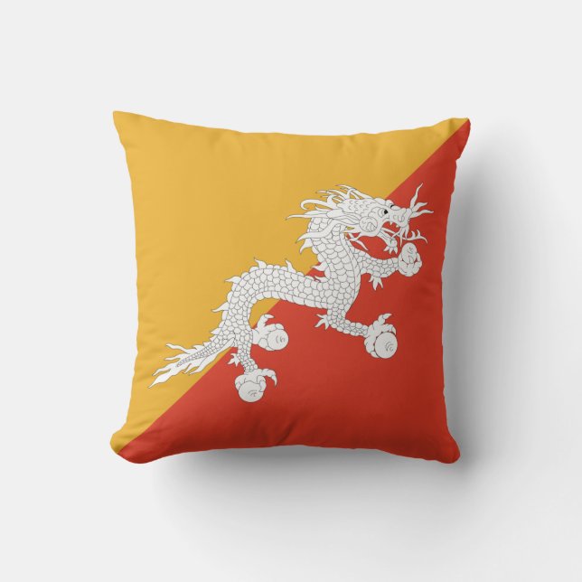 Almohada de la bandera de Bhután (Anverso)