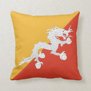 Almohada de la bandera de Bhután