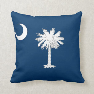 Almohada de la bandera de Carolina del Sur