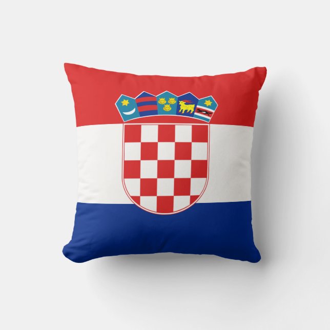 Almohada de la bandera de Croacia (Anverso)