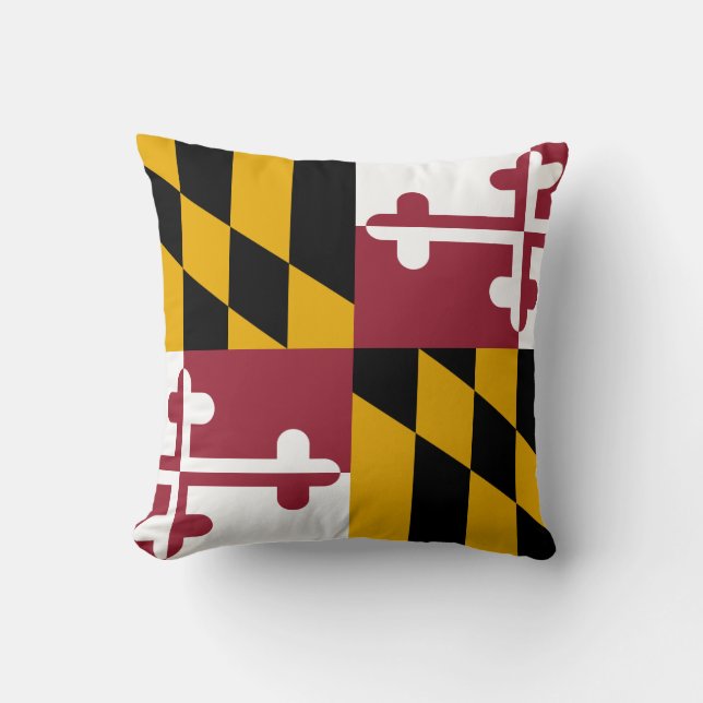 Almohada de la bandera de Maryland (Anverso)