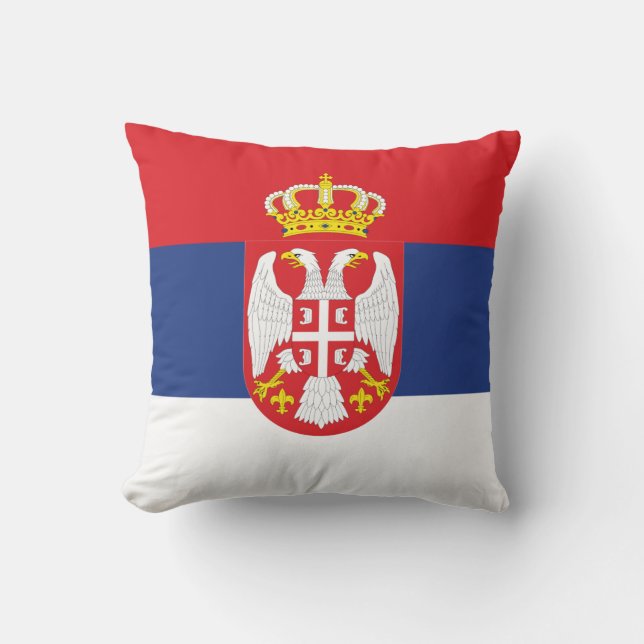 Almohada de la bandera de Serbia (Anverso)