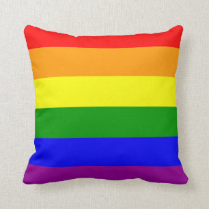 Almohada de la bandera del arco iris