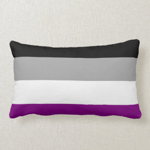 Almohada de la bandera del Asexuality