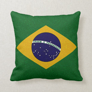 Almohada de la BANDERA del BRASIL