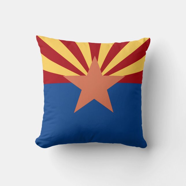 Almohada de la bandera del estado de Arizona (Anverso)
