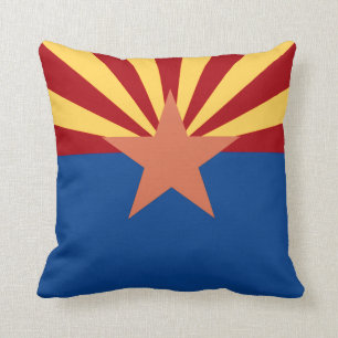 Almohada de la bandera del estado de Arizona