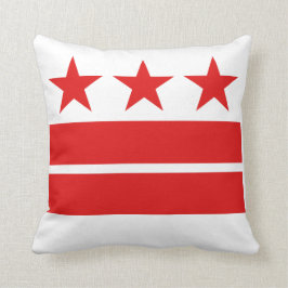 Almohada de la bandera del Washington DC
