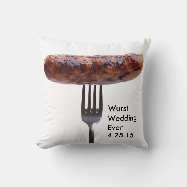 Almohada de la boda del Wurst (Anverso)
