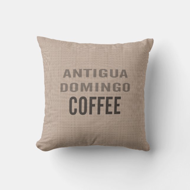 Almohada de la bolsa del café (Anverso)
