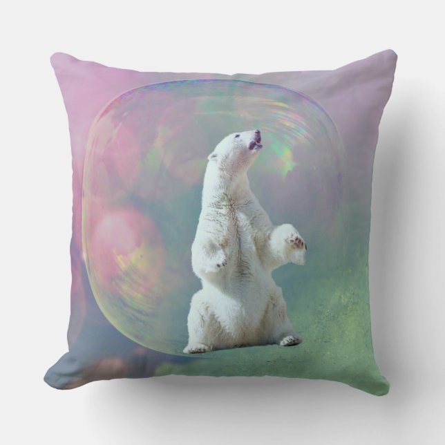 Almohada de la burbuja del oso polar (Anverso)