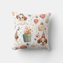 Almohada de la cabaña de cumpleaños - diseño acoge