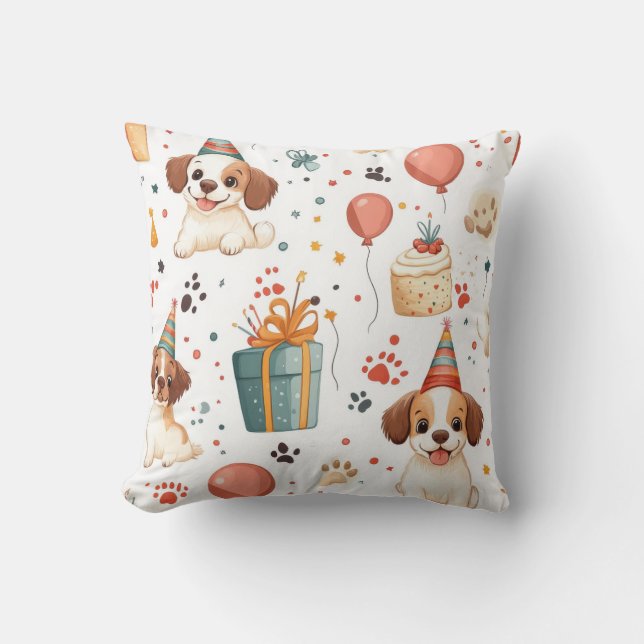 Almohada de la cabaña de cumpleaños - diseño acoge (Anverso)