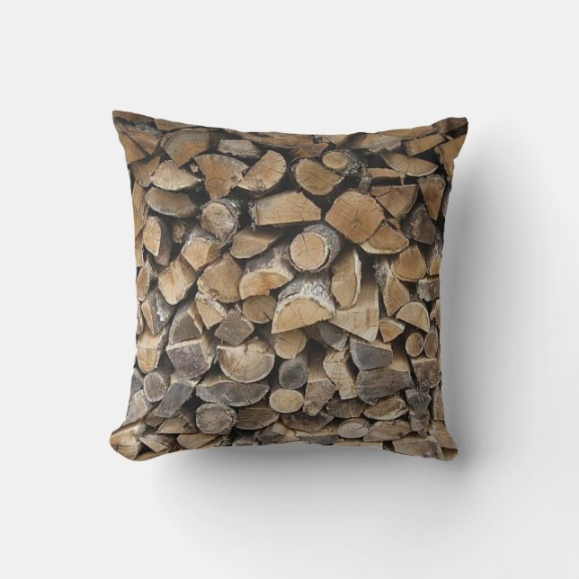 Almohada de la cabaña de madera (Anverso)