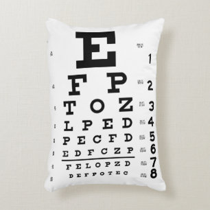 Almohada de la camiseta del optometrista de la