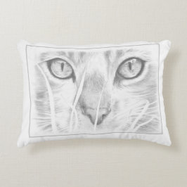 almohada de la cara del gato