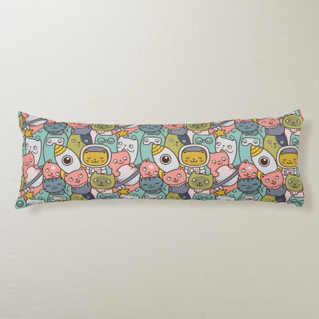Almohada de la carrocería de los gatos de espacio  (Anverso)
