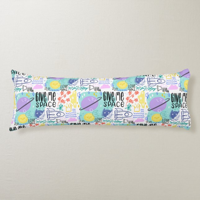 Almohada de la carrocería de los gatos de espacio  (Anverso)