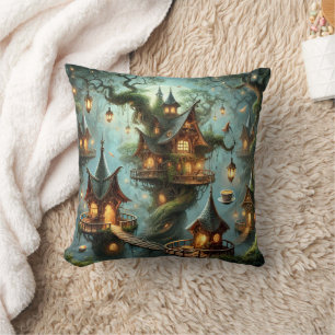 Almohada de la Casa de Té de los Elfos Pueblo de F