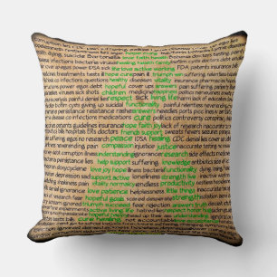 Almohada de la cinta de concienciación sobre la en