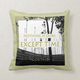 Almohada de la cita de Goethe