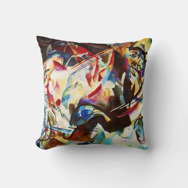 Almohada de la composición VI de Kandinsky (Anverso)