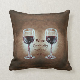 Almohada de la copa de vino
