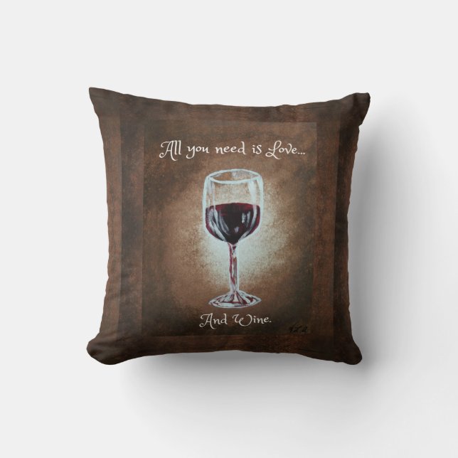 Almohada de la copa de vino (Anverso)