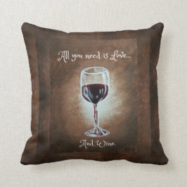 Almohada de la copa de vino
