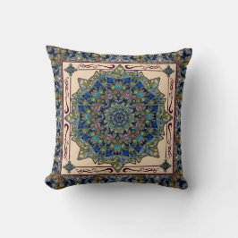 Almohada de la decoración de la mandala del vitral