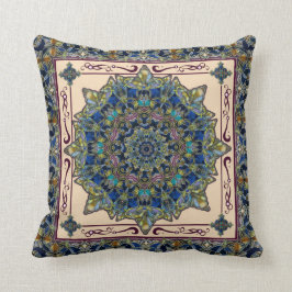 Almohada de la decoración de la mandala del vitral