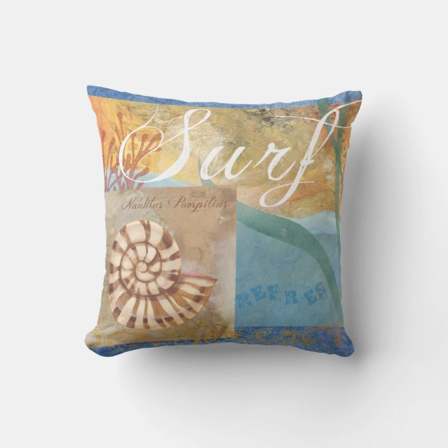 Almohada de la decoración de la resaca/de la playa (Anverso)