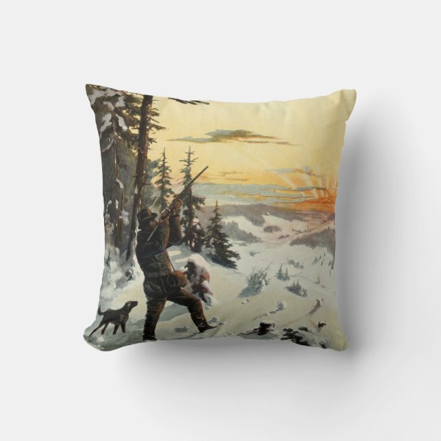 Almohada de la decoración del arte del invierno (Anverso)