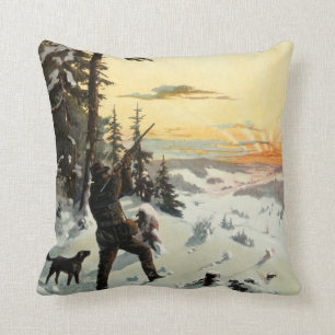 Almohada de la decoración del arte del invierno