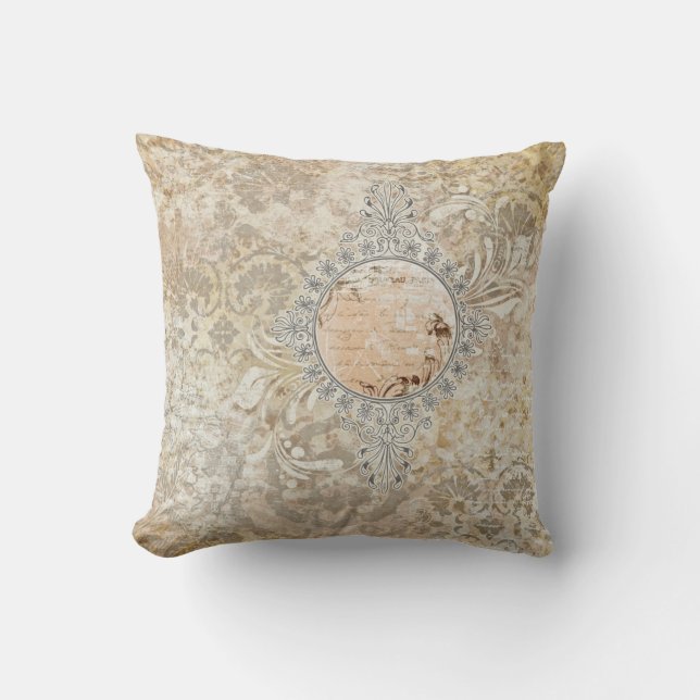 Almohada de la decoración del diseño francés del (Anverso)