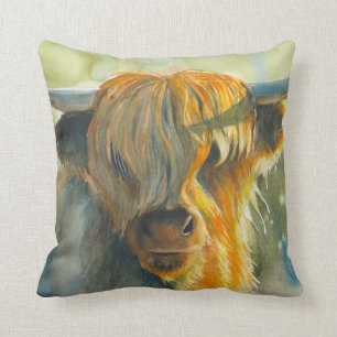 Almohada de la decoración del hogar de la acuarel