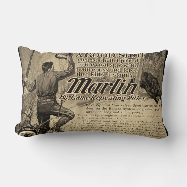 Almohada de la decoración del hogar del anuncio (Anverso)