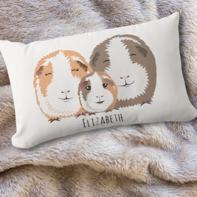 Almohada de la familia de los cerdos de Guinea (Subido por el creador)