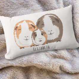 Almohada de la familia de los cerdos de Guinea