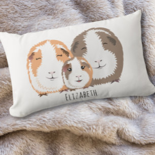 Almohada de la familia de los cerdos de Guinea