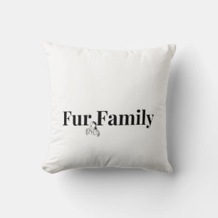 Almohada de la familia de pelaje para amantes de m