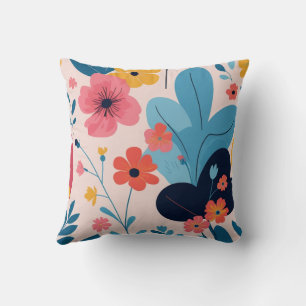 Almohada de la familia floral – Regalo brillante y