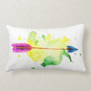 Almohada de la flecha de la acuarela
