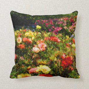 Almohada de la flor de la bella arte