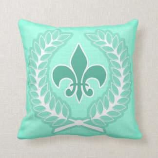 Almohada de la flor de lis de la menta
