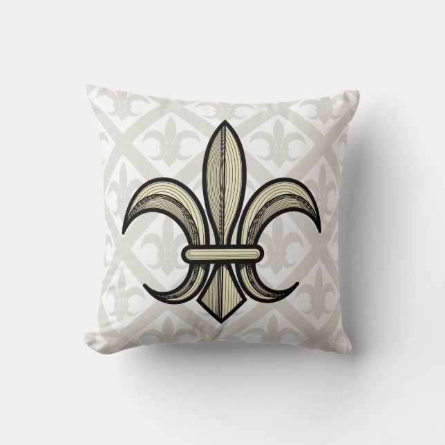Almohada de la flor de lis (oro y plata) (Anverso)